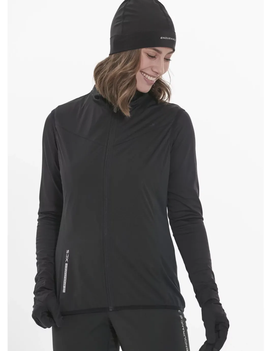Kamizelka do biegania damska Endurance Cilta Windblock XCS