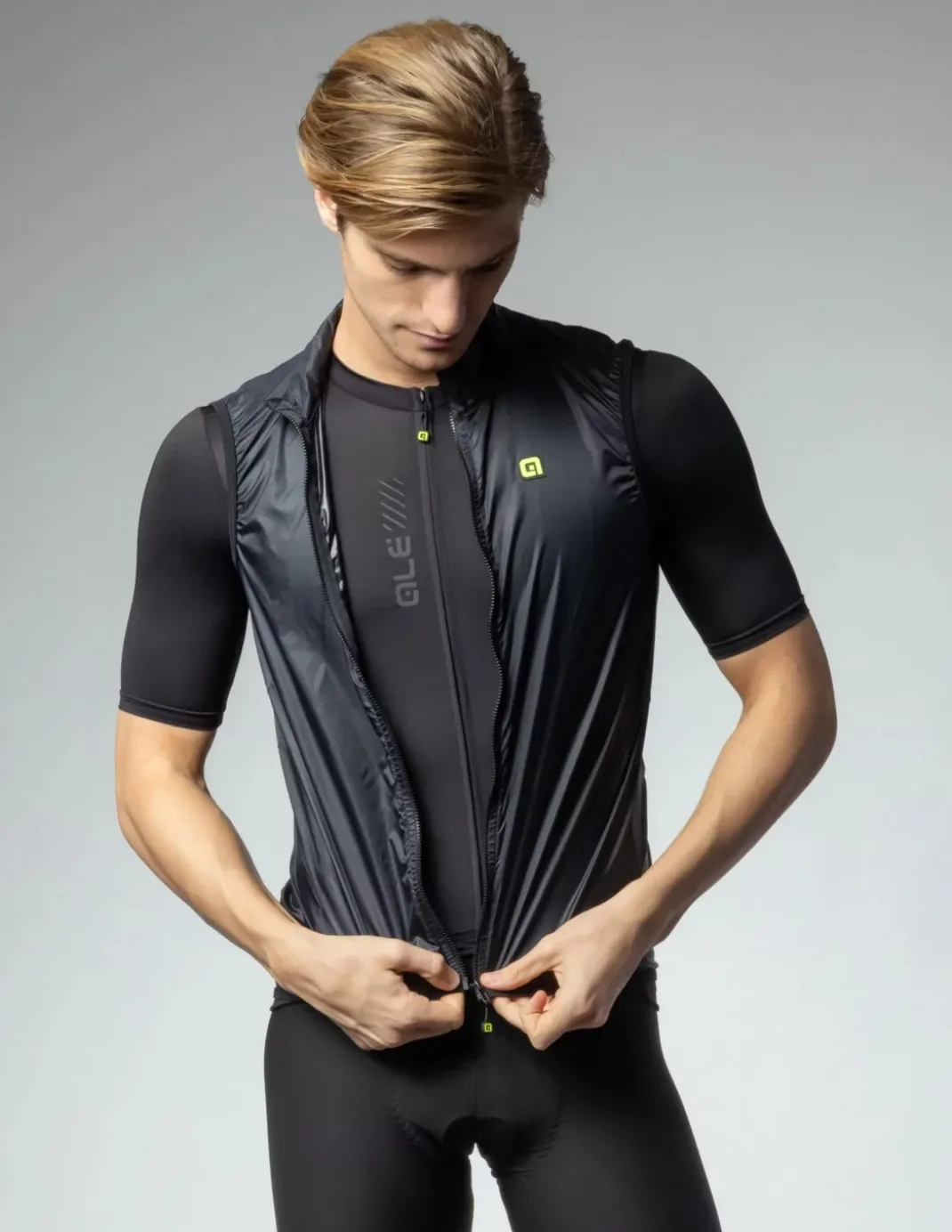 Kamizelka rowerowa męska Alé Cycling Klimatik Guscio Vento 2.0