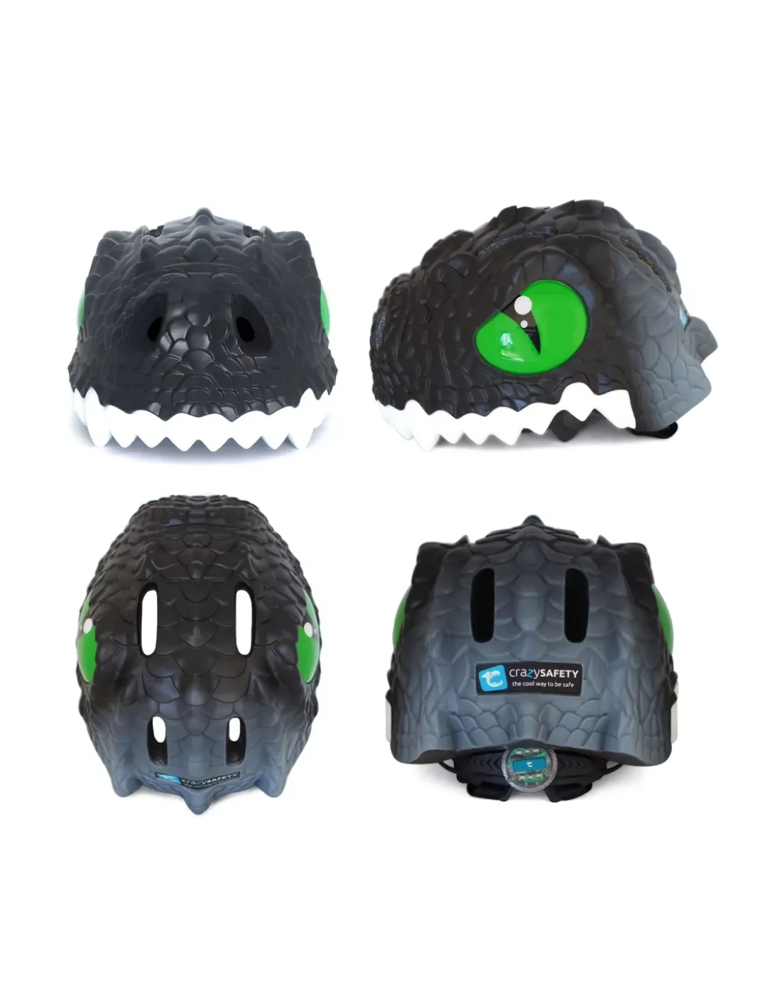 Kask rowerowy Crazy Safety Dragon LED