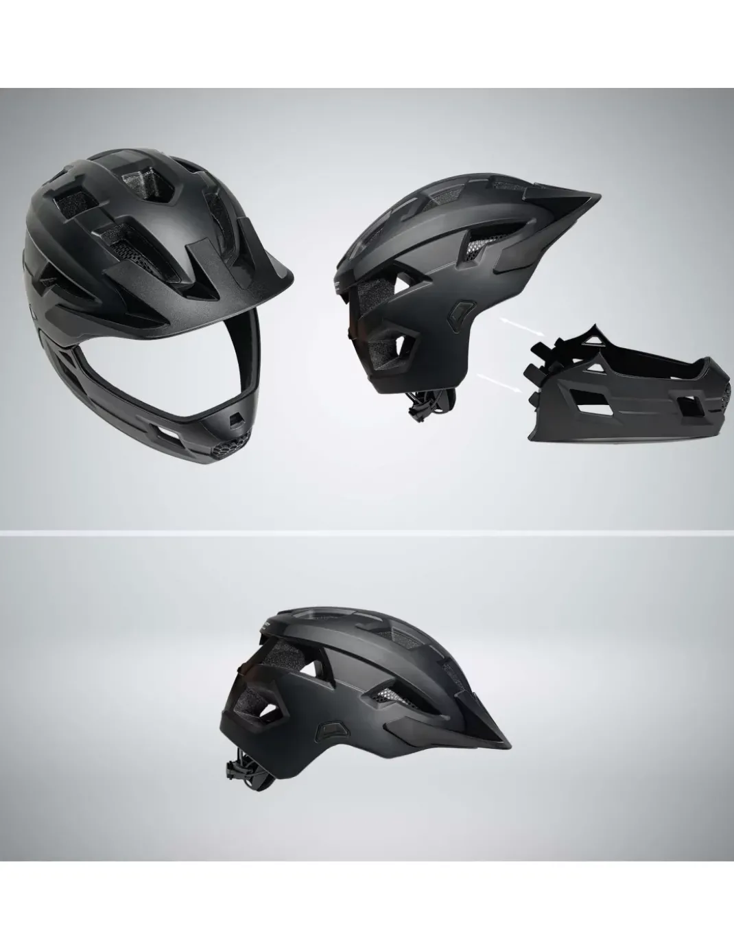 Kask Rowerowy Crazy Safety Fullface 2w1 MTB/BMX