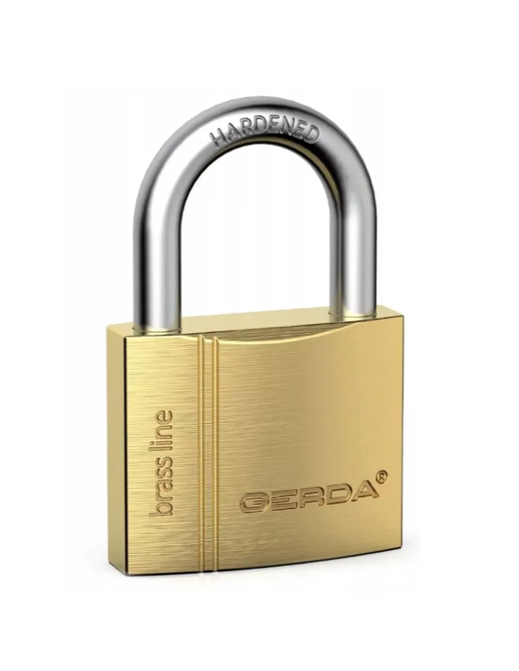 Kłódka pałąkowa GERDA BRASS LINE KMZ S5010A