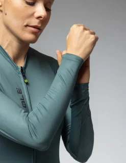 Koszulka rowerowa damska Alé Cycling Solid Color Block 2.0 LS