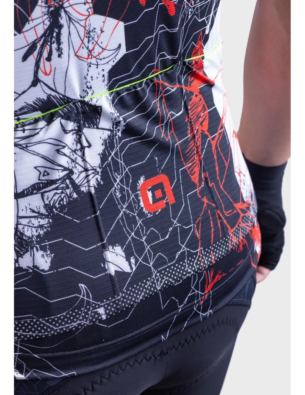Koszulka rowerowa męska Alé Cycling PR-R Skull
