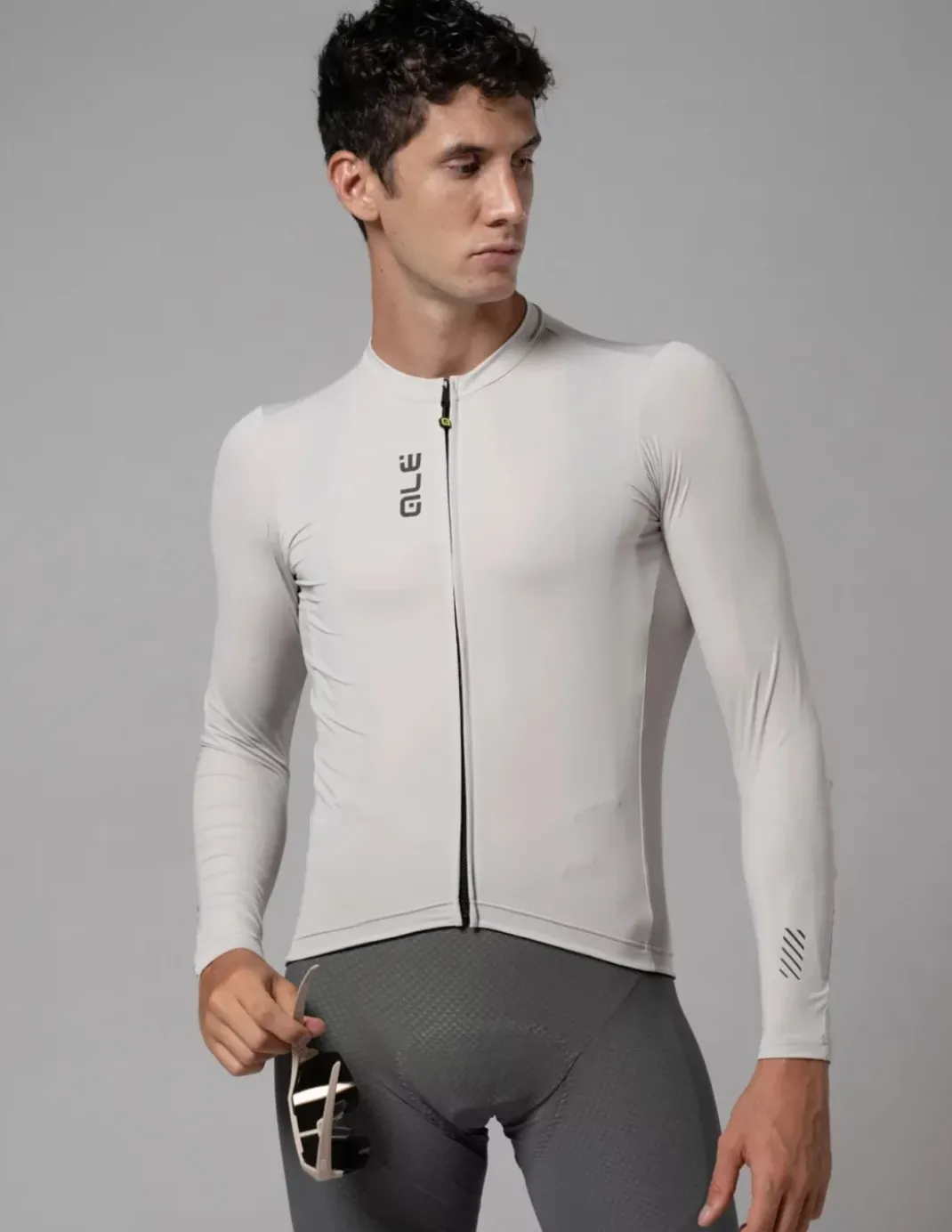 Koszulka rowerowa męska Alé Cycling Solid Color Block LS