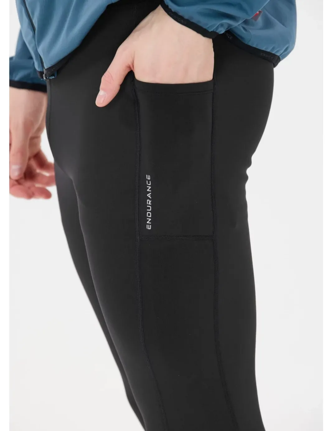 Legginsy do biegania męskie Endurance Strong Winter