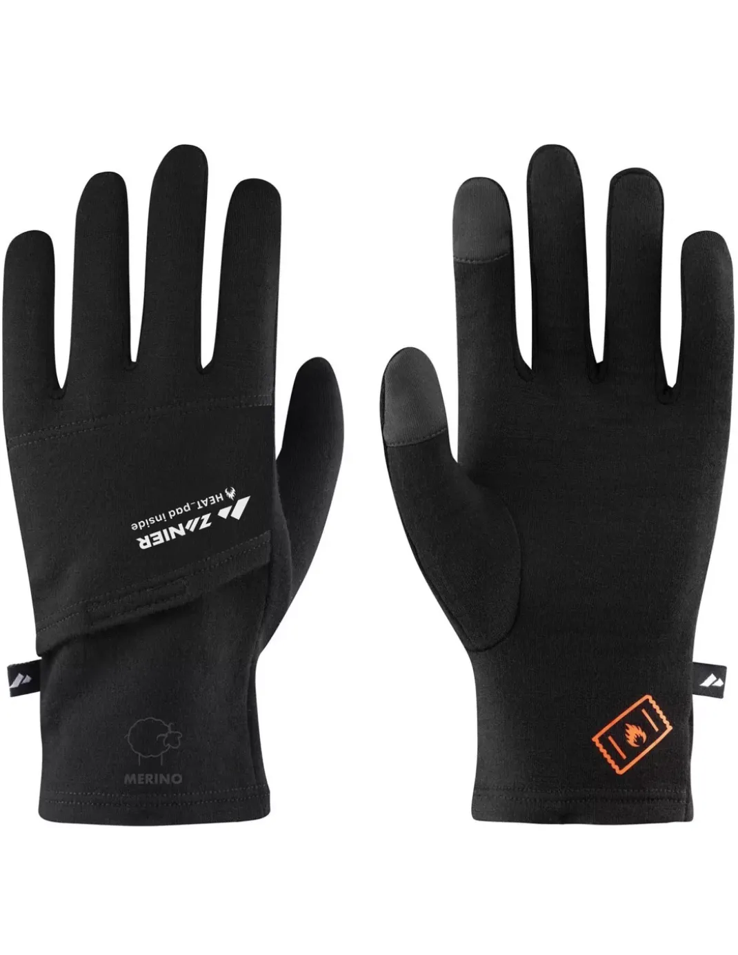 Rękawiczki pięciopalczaste Zanier Heat Pads Merino Liner Touch
